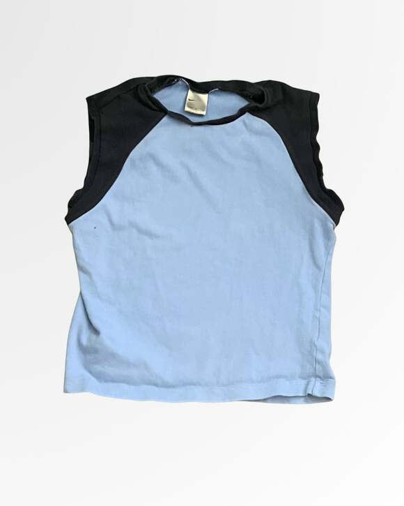 Nike Tops - Nike Vintage Y2K Two-Tone Raglan Sleeveless Baby Tee
